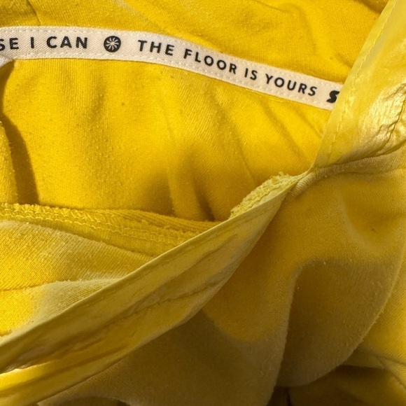 Athleta Girl x Simone Biles Yellow Pullover Hoodie Size XL 14 Sweatshirt - Picture 5 of 6